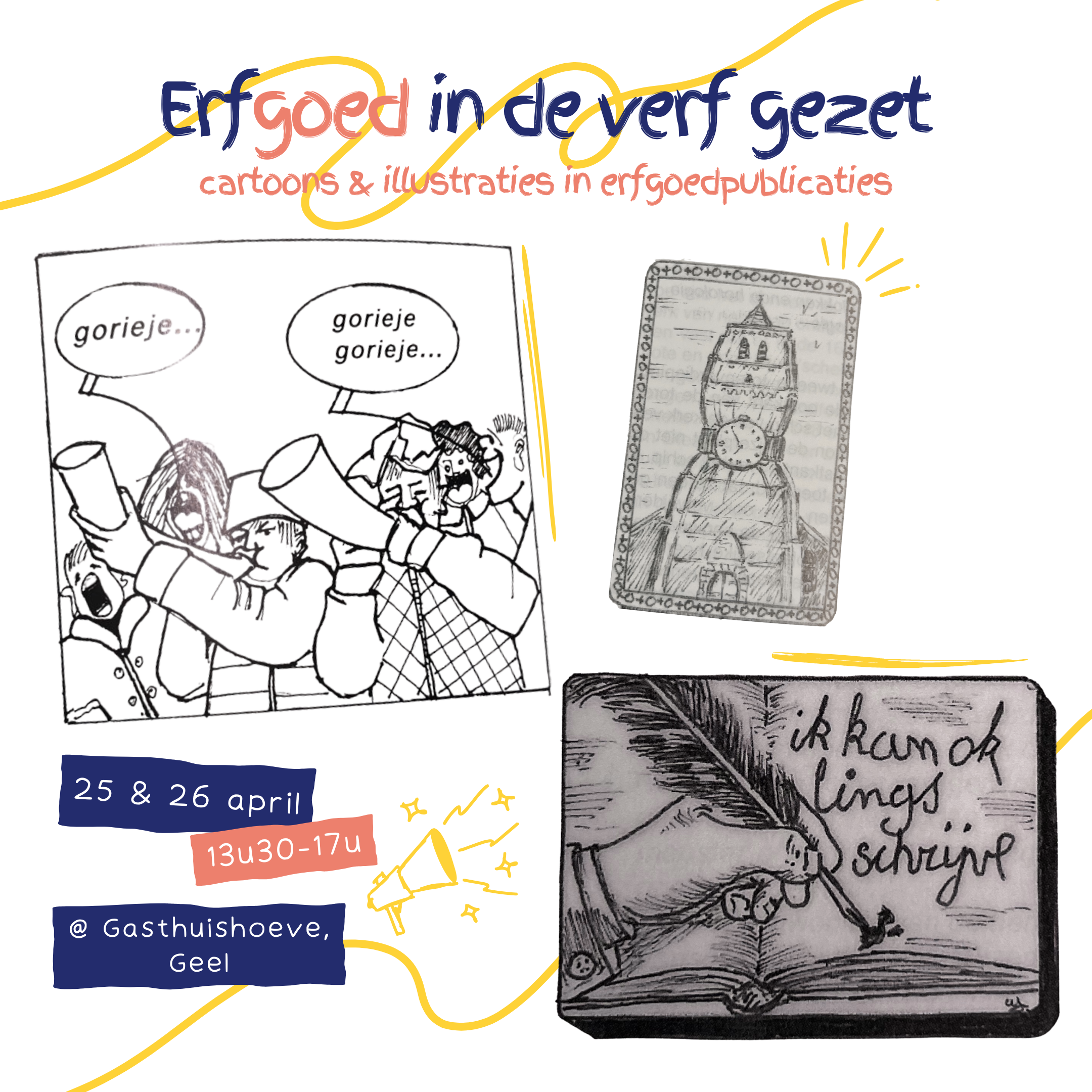 Erfgoed in de verf gezet: cartoons & illustraties in erfgoedpublicaties